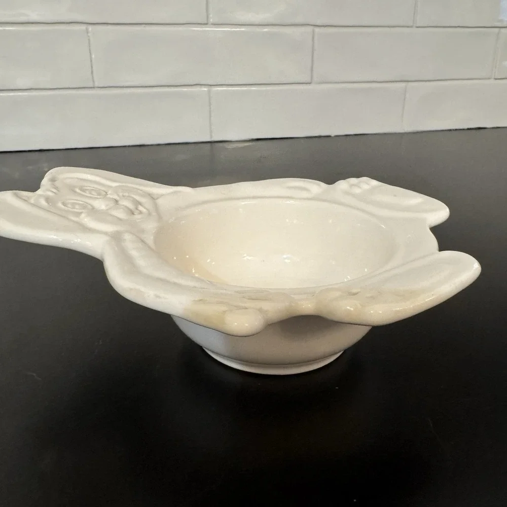 Vintage Pfaltzgraff Pottery Heritage White Bunny Rabbit Bowl‎ Dish